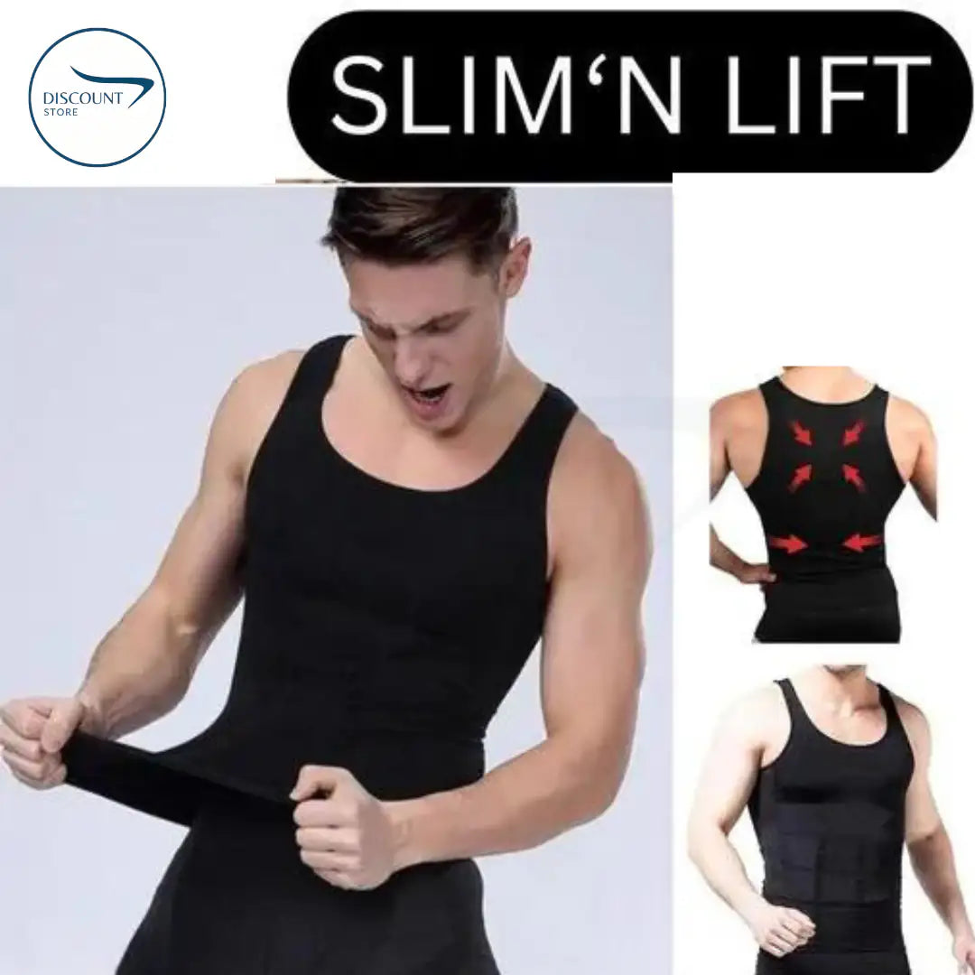 Men’s Slimming Body Shaper Vest – Hide Belly Fat, Improve Posture & Get Instant Slim Look