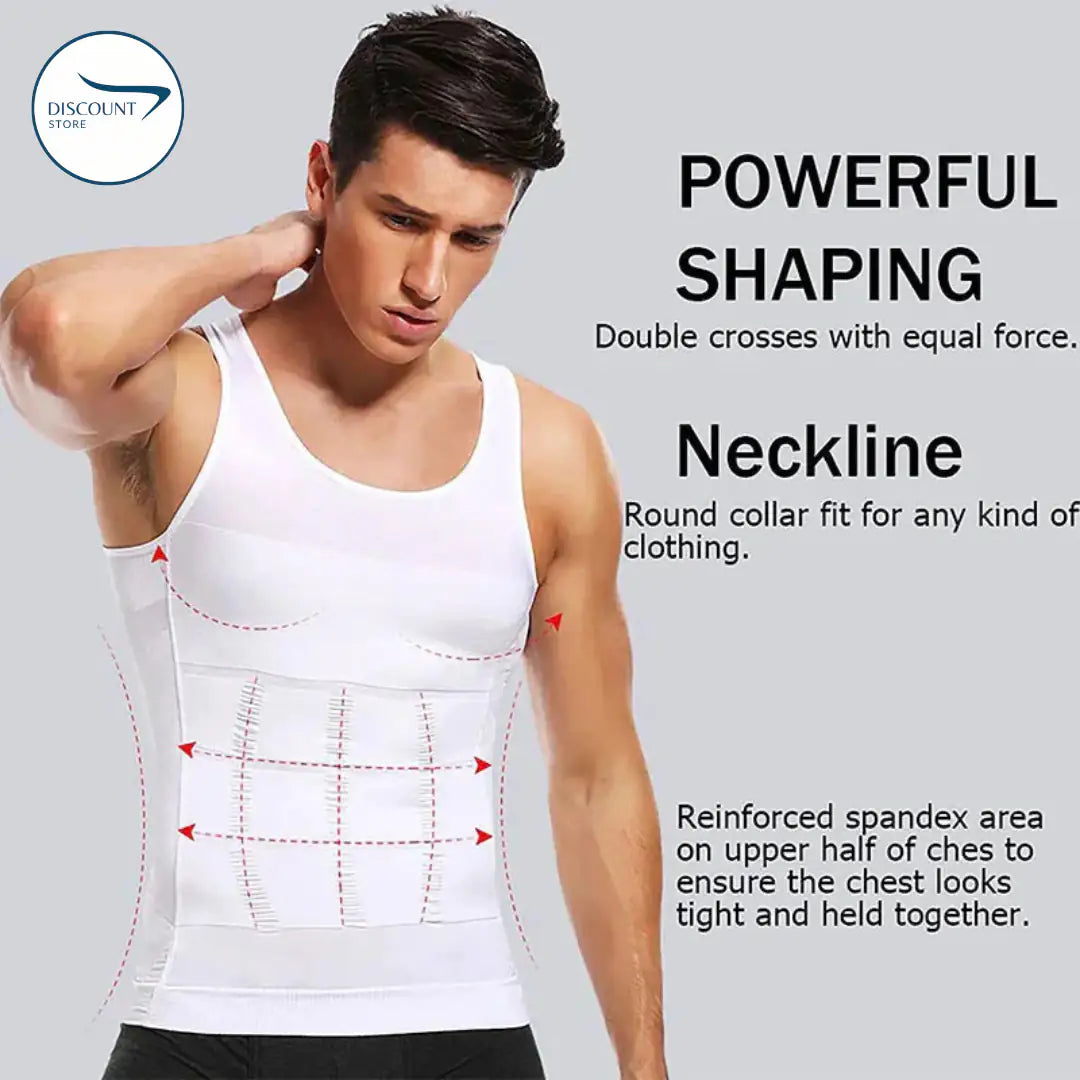Men’s Slimming Body Shaper Vest – Hide Belly Fat, Improve Posture & Get Instant Slim Look