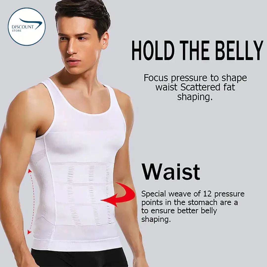 Men’s Slimming Body Shaper Vest – Hide Belly Fat, Improve Posture & Get Instant Slim Look